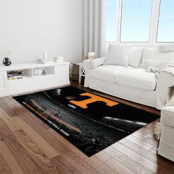 NCAA Tennessee Volunteers College Sport Basketball And Foolball Team Logo Rectangle Area Rug TVS61