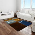 ncaa tennessee volunteers college sport basketball and foolball team logo rectangle area rug light room tvs70