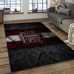 ncaa texas a m aggies college sport basketball and foolball team logo rectangle area rug dark room tama08