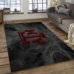 ncaa texas a m aggies college sport basketball and foolball team logo rectangle area rug dark room tama09