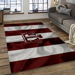 ncaa texas a m aggies college sport basketball and foolball team logo rectangle area rug dark room tama13