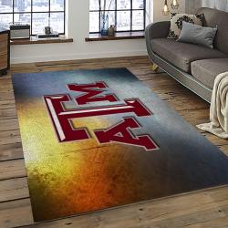 ncaa texas a m aggies college sport basketball and foolball team logo rectangle area rug dark room tama16