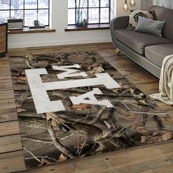 ncaa texas a m aggies college sport basketball and foolball team logo rectangle area rug dark room tama27