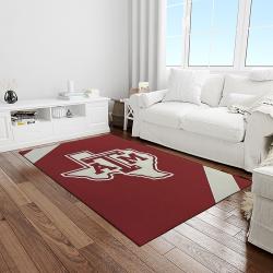 NCAA Texas A&M Aggies College Sport Basketball And Foolball Team Logo Rectangle Area Rug TAMA01
