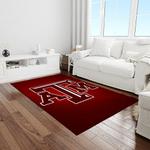 ncaa texas a m aggies college sport basketball and foolball team logo rectangle area rug light room tama12
