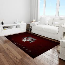 NCAA Texas A&M Aggies College Sport Basketball And Foolball Team Logo Rectangle Area Rug TAMA14