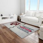 ncaa texas a m aggies college sport basketball and foolball team logo rectangle area rug light room tama17