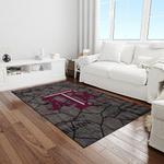 ncaa texas a m aggies college sport basketball and foolball team logo rectangle area rug light room tama25