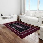 ncaa texas a m aggies college sport basketball and foolball team logo rectangle area rug light room tama26