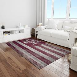 NCAA Texas A&M Aggies College Sport Basketball And Foolball Team Logo Rectangle Area Rug TAMA28