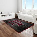 ncaa texas a m aggies college sport basketball and foolball team logo rectangle area rug light room tama35