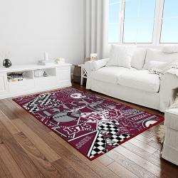 NCAA Texas A&M Aggies College Sport Basketball And Foolball Team Logo Rectangle Area Rug TAMA44