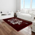 ncaa texas a m aggies college sport basketball and foolball team logo rectangle area rug light room tama45