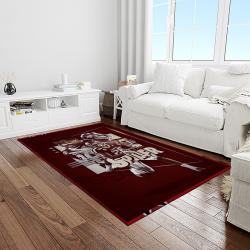 NCAA Texas A&M Aggies College Sport Basketball And Foolball Team Logo Rectangle Area Rug TAMA45