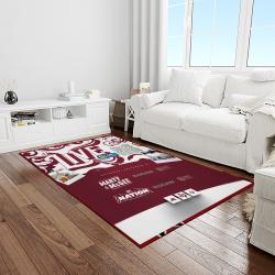 NCAA Texas A&M Aggies College Sport Basketball And Foolball Team Logo Rectangle Area Rug TAMA56