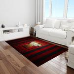 ncaa texas tech red raiders sport basketball and foolball team logo rectangle area rug light room ttrr03