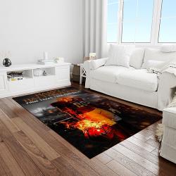 NCAA Texas Tech Red Raiders Sport Basketball And Foolball Team Logo Rectangle Area Rug TTRR10