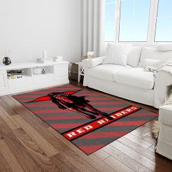 NCAA Texas Tech Red Raiders Sport Basketball And Foolball Team Logo Rectangle Area Rug TTRR14