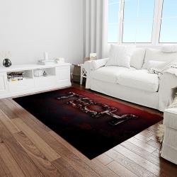 NCAA Texas Tech Red Raiders Sport Basketball And Foolball Team Logo Rectangle Area Rug TTRR18
