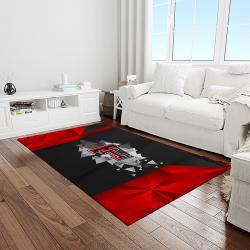 NCAA Texas Tech Red Raiders Sport Basketball And Foolball Team Logo Rectangle Area Rug TTRR19