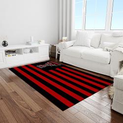 NCAA Texas Tech Red Raiders Sport Basketball And Foolball Team Logo Rectangle Area Rug TTRR25