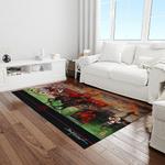 ncaa texas tech red raiders sport basketball and foolball team logo rectangle area rug light room ttrr28