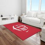 ncaa texas tech red raiders sport basketball and foolball team logo rectangle area rug light room ttrr39