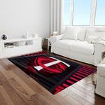 ncaa texas tech red raiders sport basketball and foolball team logo rectangle area rug light room ttrr40