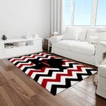 ncaa texas tech red raiders sport basketball and foolball team logo rectangle area rug light room ttrr46