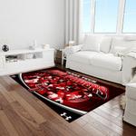 ncaa texas tech red raiders sport basketball and foolball team logo rectangle area rug light room ttrr57