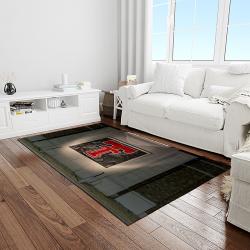 NCAA Texas Tech Red Raiders Sport Basketball And Foolball Team Logo Rectangle Area Rug TTRR63