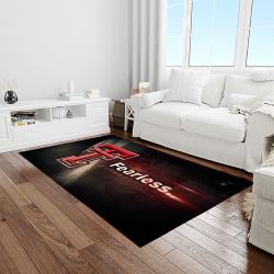 NCAA Texas Tech Red Raiders Sport Basketball And Foolball Team Logo Rectangle Area Rug TTRR74