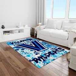 NCAA Villanova Wildcats Sport Basketball And Foolball Team Logo Rectangle Area Rug VW02