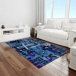 ncaa villanova wildcats sport basketball and foolball team logo rectangle area rug light room vw05