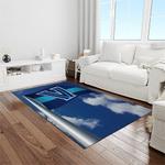 ncaa villanova wildcats sport basketball and foolball team logo rectangle area rug light room vw12