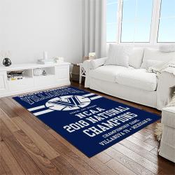 NCAA Villanova Wildcats Sport Basketball And Foolball Team Logo Rectangle Area Rug VW13