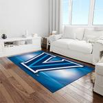 ncaa villanova wildcats sport basketball and foolball team logo rectangle area rug light room vw15