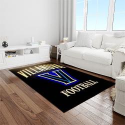NCAA Villanova Wildcats Sport Basketball And Foolball Team Logo Rectangle Area Rug VW16