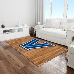 NCAA Villanova Wildcats Sport Basketball And Foolball Team Logo Rectangle Area Rug VW19