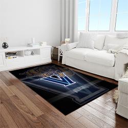 NCAA Villanova Wildcats Sport Basketball And Foolball Team Logo Rectangle Area Rug VW21