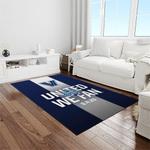 ncaa villanova wildcats sport basketball and foolball team logo rectangle area rug light room vw23