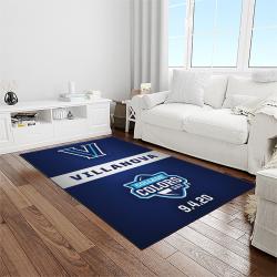 NCAA Villanova Wildcats Sport Basketball And Foolball Team Logo Rectangle Area Rug VW24