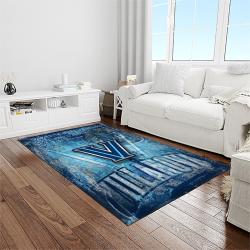 NCAA Villanova Wildcats Sport Basketball And Foolball Team Logo Rectangle Area Rug VW25