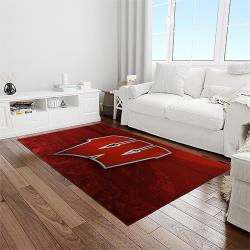 NCAA Wisconsin Badgers College Sport Basketball And Foolball Team Logo Rectangle Area Rug WB01