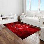 ncaa wisconsin badgers college sport basketball and foolball team logo rectangle area rug light room wb23