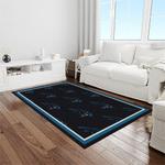 nfl carolina panthers football team logo rectangle area rug light room cp23