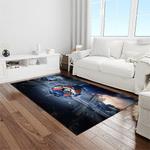 nfl denver broncos football team logo rectangle area rug light room db06