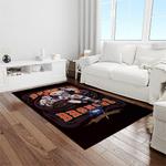 nfl denver broncos football team logo rectangle area rug light room db08