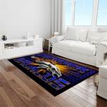 nfl denver broncos football team logo rectangle area rug light room db19