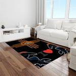 nfl denver broncos football team logo rectangle area rug light room db37